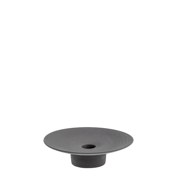 Tveta donkergrijze kandelaar keramiek Storefactory